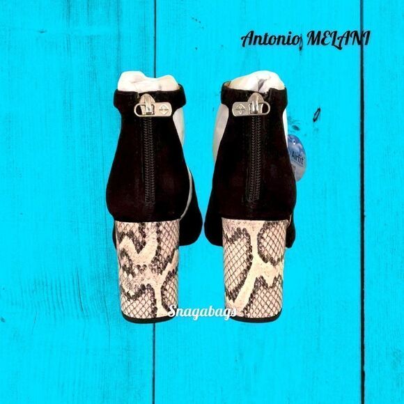 ANTONIO MELANI NEW IN BOX HILLORAY BLACK STRAPPY HIGH SANDAL SHOE - Picture 4 of 9